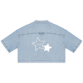 Load image into Gallery viewer, Women's Vintage Wash Boxy Cropped Shirt