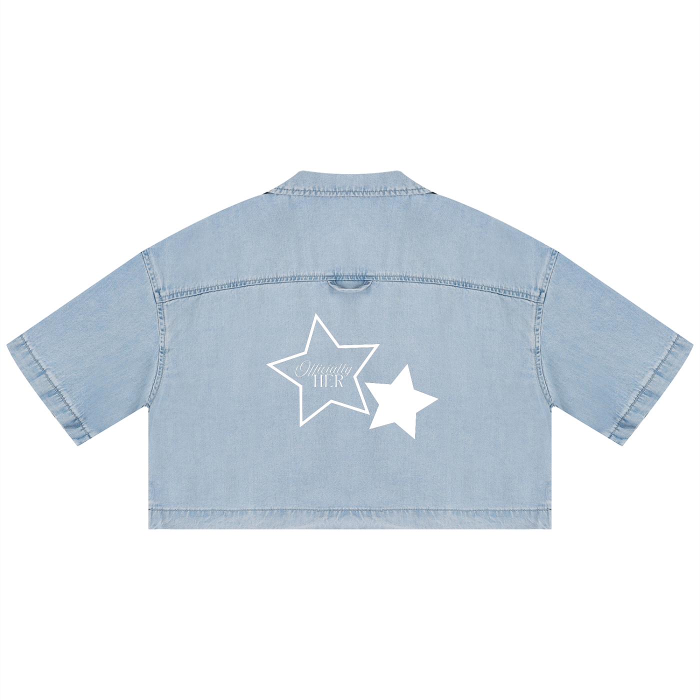 Women's Vintage Wash Boxy Cropped Shirt