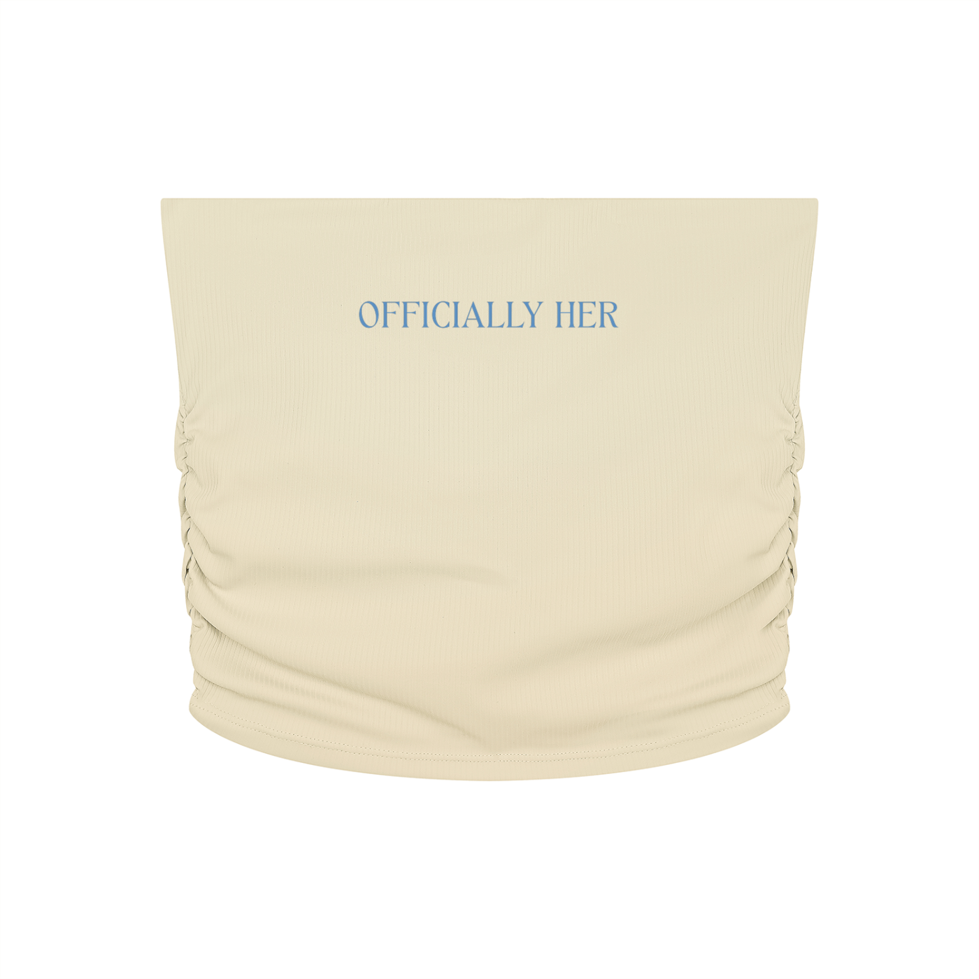 Women’s Ruched Cropped Yoga Tube Top